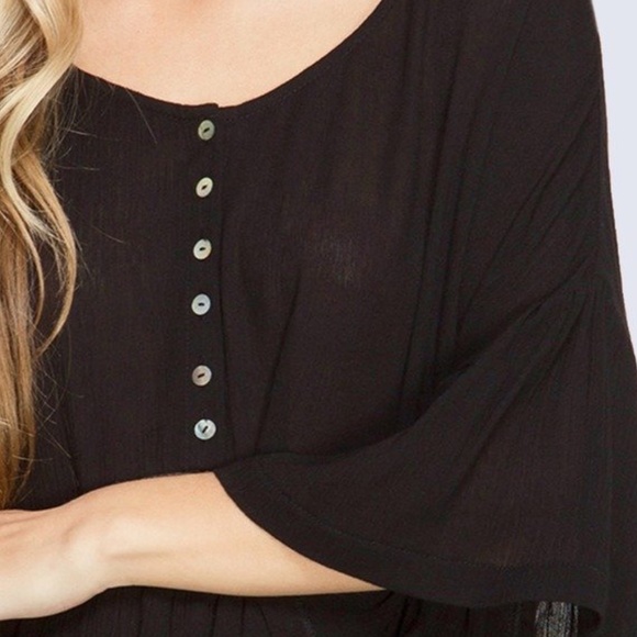 Tunic Flared Sleeves Top - Picture 3 of 3